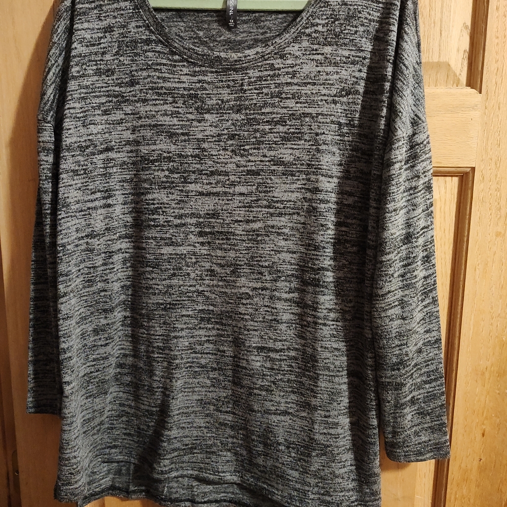Massini Charcoal Long Sleeve Top
